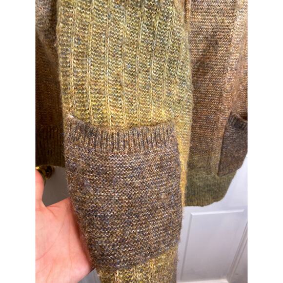 Beautiful Ombre Boho Christian Siriano Wool Neutral Rainbow Sweater Medium - Picture 5 of 8